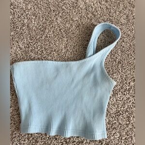 SHEIN one shoulder crop tank